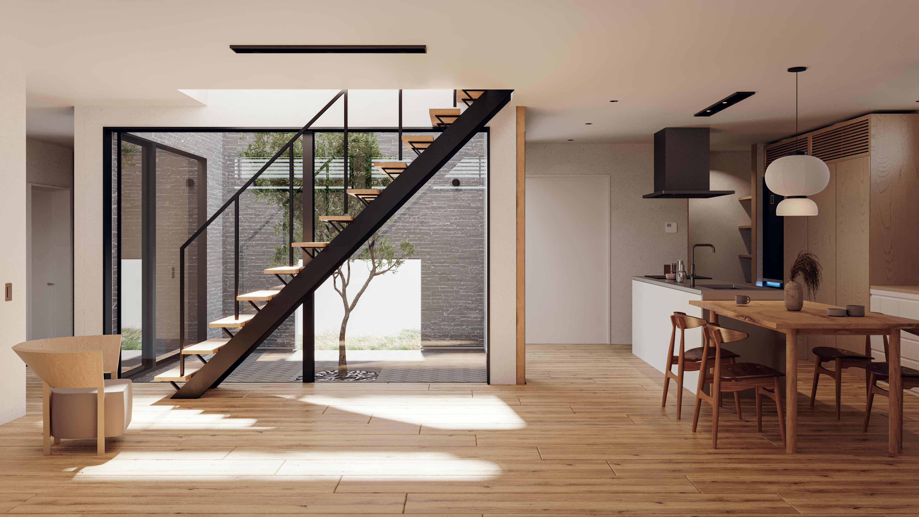 モダンでミニマルなインテリア