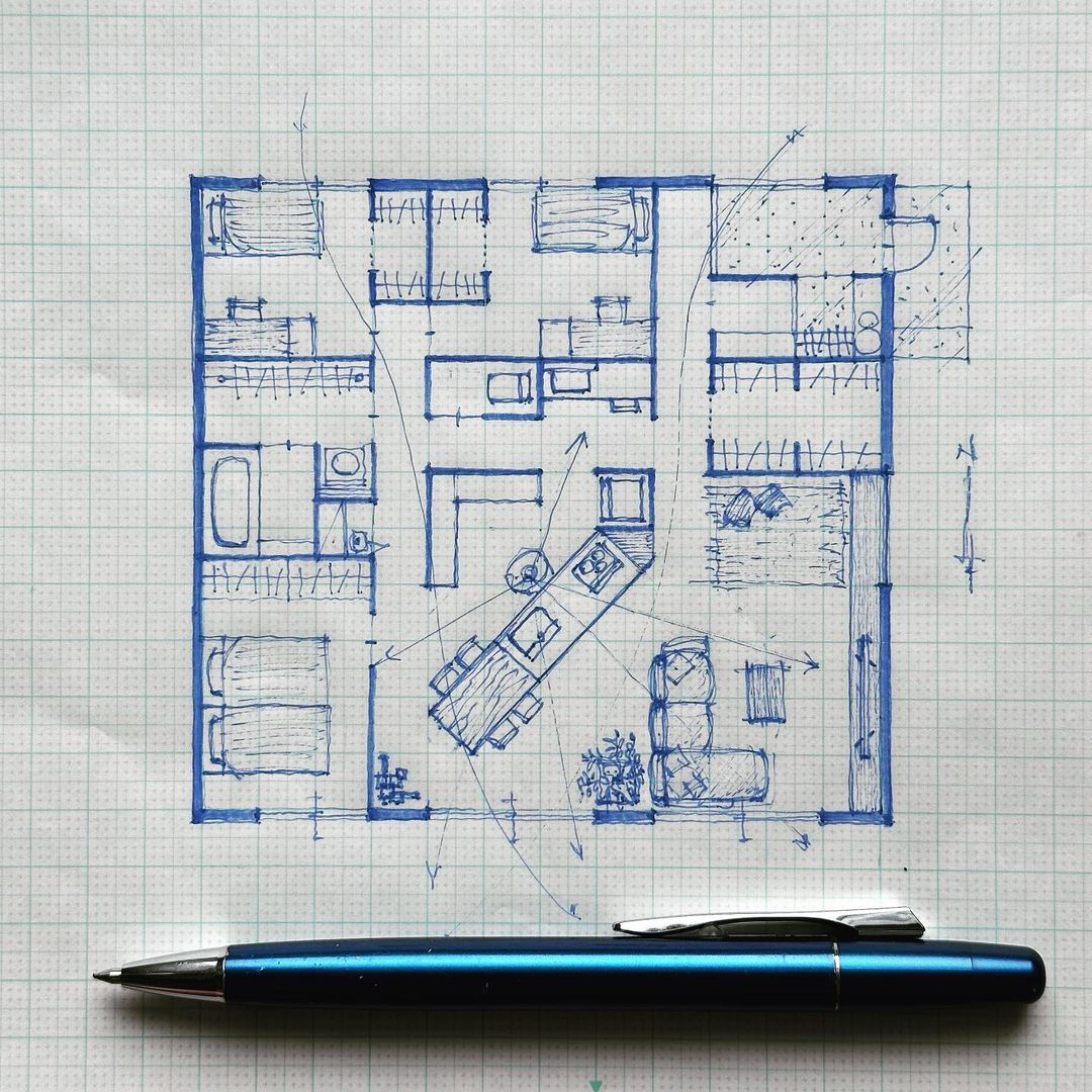 手書きの間取図1