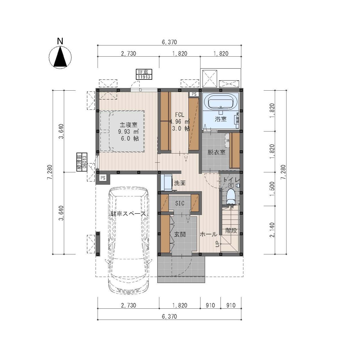 2,000万円台プラン間取り図1階
