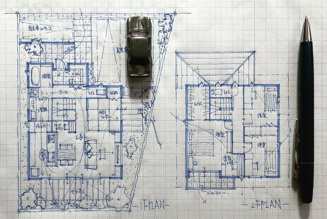 手書きの間取り図